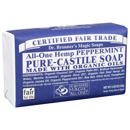 Dr. Bronner's Castile Bar Soap - Peppermint