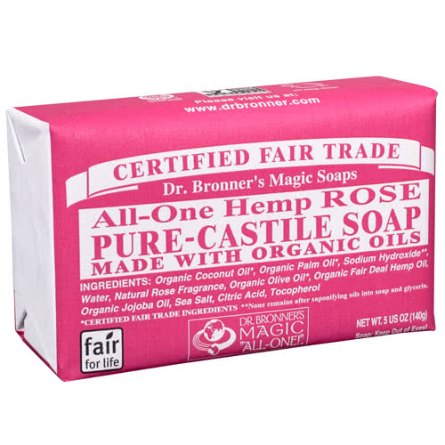 Dr. Bronner's Castile Bar Soap - Rose