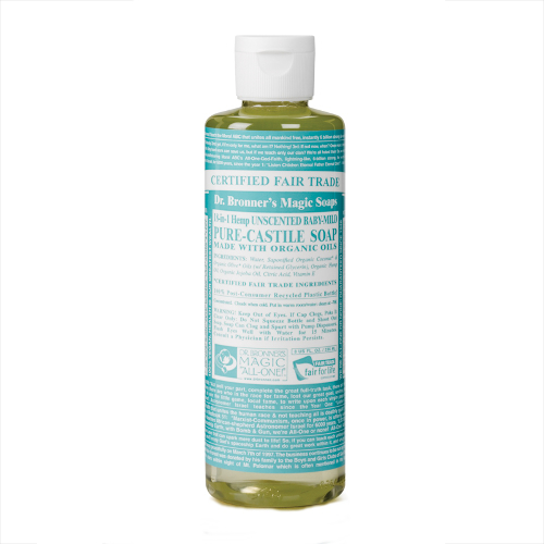 Dr. Bronner's Castile Liquid Soap - Baby Unscented 237mL