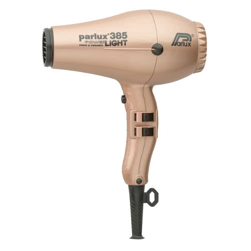 Parlux Power Light 385 Ionic & Ceramic Hairdryer - Gold