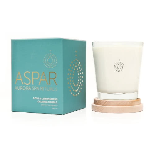 ASPAR Rose & Lemongrass Calming Candle