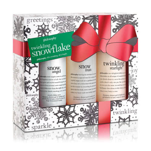 philosophy twinkling snowflakes set