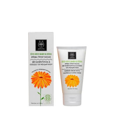APIVITA Eco-Bio Baby & Kids Barrier Cream with Calendula & Zinc Oxide