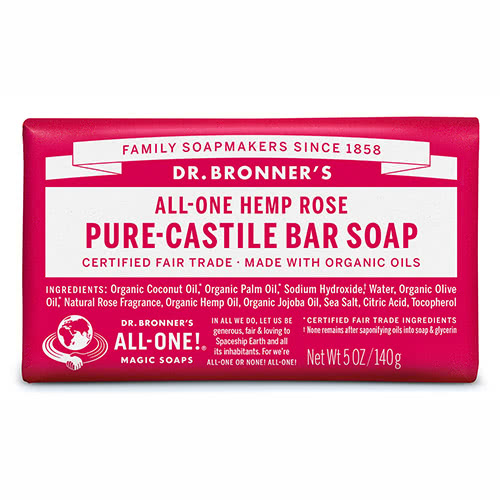 Dr. Bronner's Castile Bar Soap - Rose
