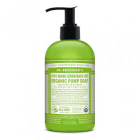 Dr. Bronner's 4-in-1 Sugar Lemongrass Lime Organic Pump Soap