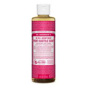 Dr. Bronner's Castile Liquid Soap - Rose 237mL