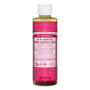 Dr. Bronner's Castile Liquid Soap - Rose 237mL