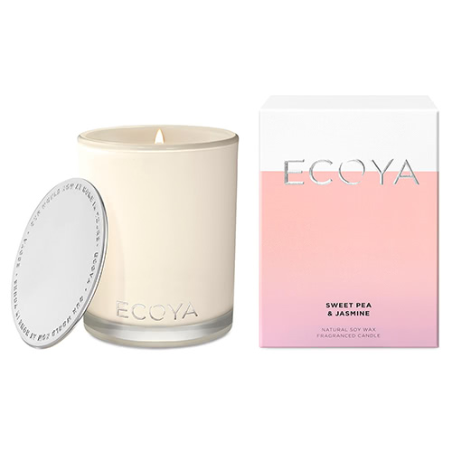 ECOYA Sweet Pea & Jasmine Madison Candle 400g