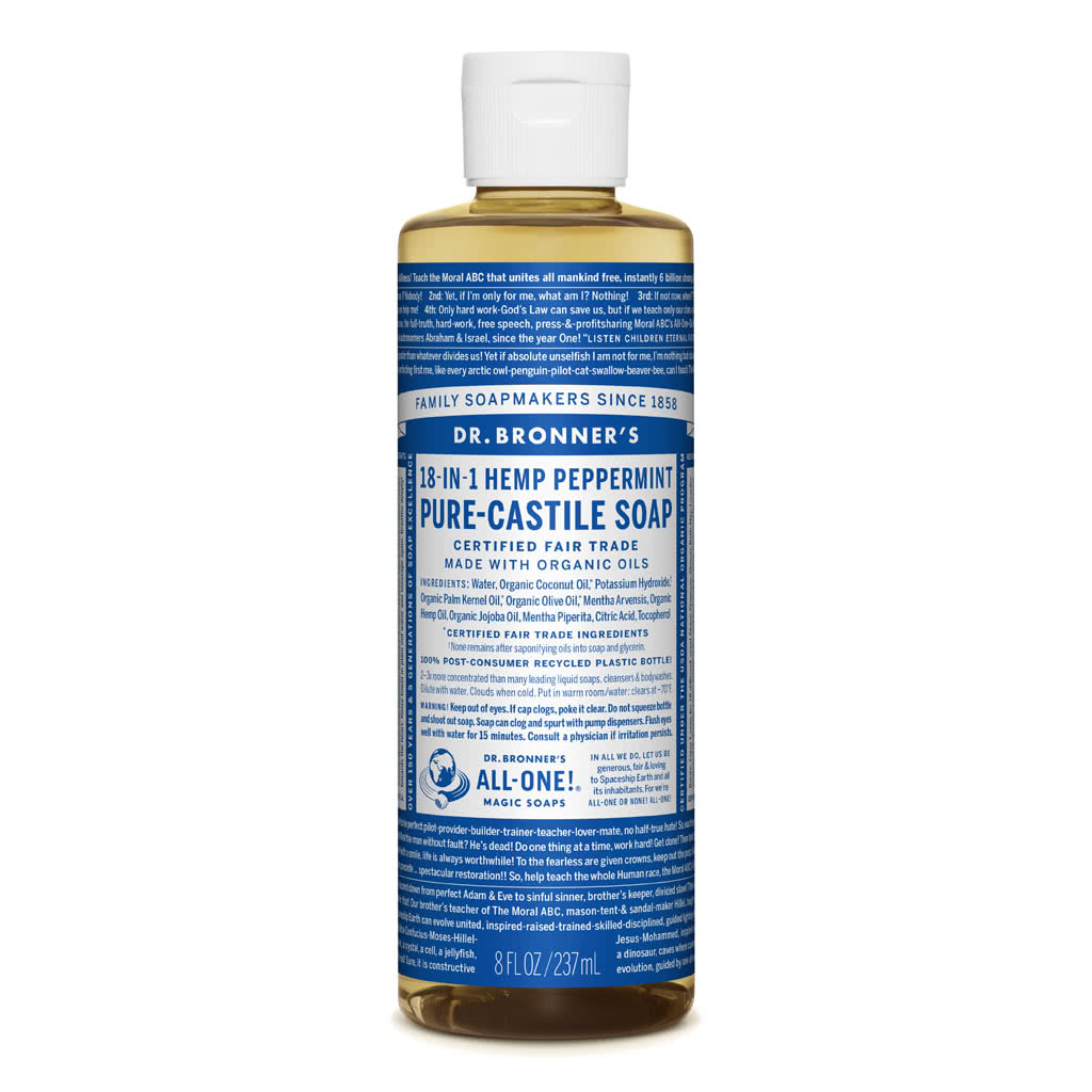 Dr. Bronner's Castile Liquid Soap - Peppermint 237mL