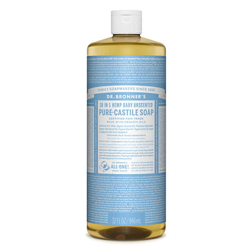 Dr. Bronner's Castile Liquid Soap - Baby Unscented 945mL