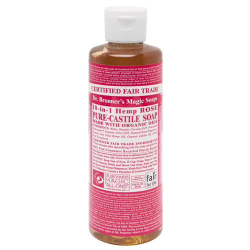 Dr. Bronner's Castile Liquid Soap - Rose 237mL