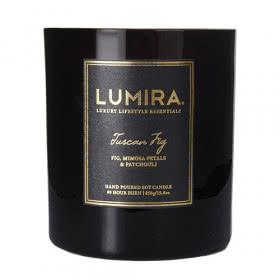 Lumira Glass Candle - Tuscan Fig Large