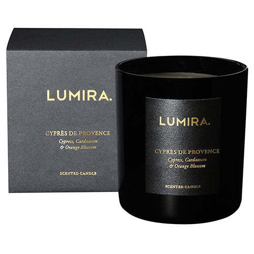 Lumira Glass Candle -  Cypres de Provence