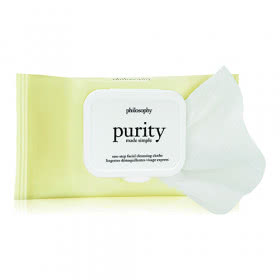 philosophy purity made simple one-step facial cleansing cloths- 30 cloths