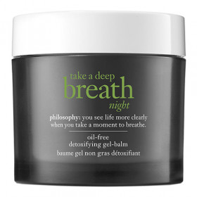 philosophy take a deep breath night detoxifying gel balm