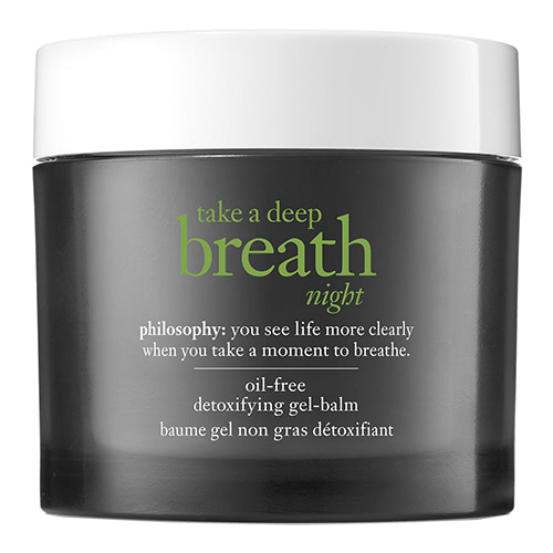 philosophy take a deep breath night detoxifying gel balm