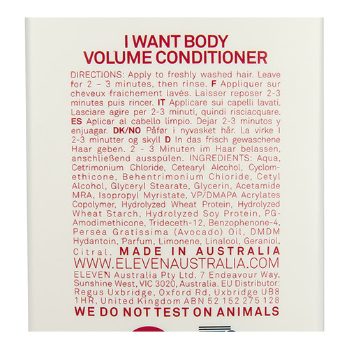 ELEVEN Australia I Want Body Volume Conditioner - 300ml
